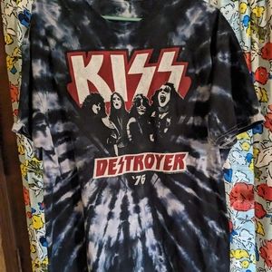 Kiss Band tye dye shirt